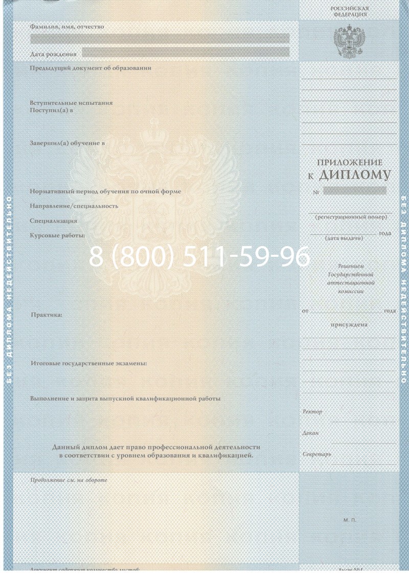 Купить Диплом магистра 1997-2002 годов в Воронеже