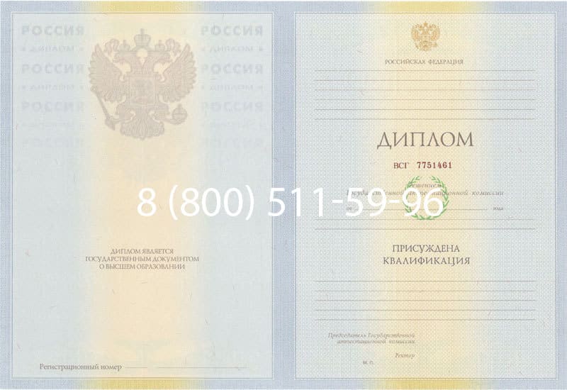 Купить Диплом о высшем образовании 2010-2011 годов в Воронеже