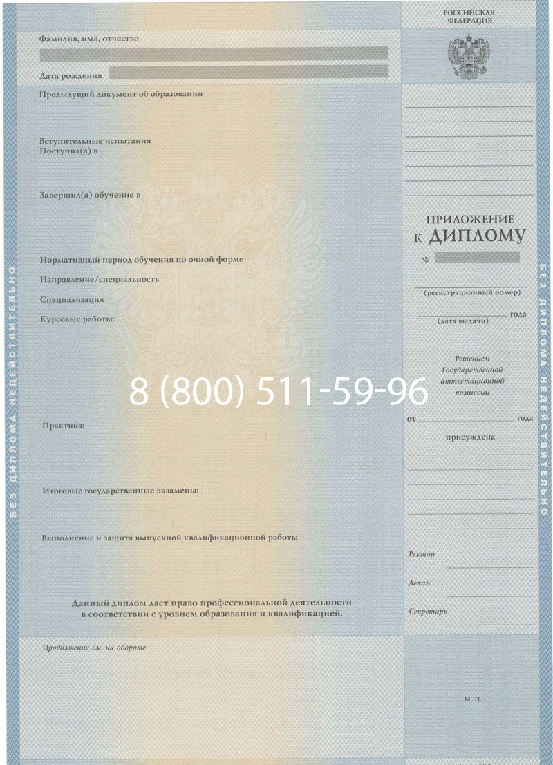 Купить Диплом специалиста 1997-2002 годов в Воронеже